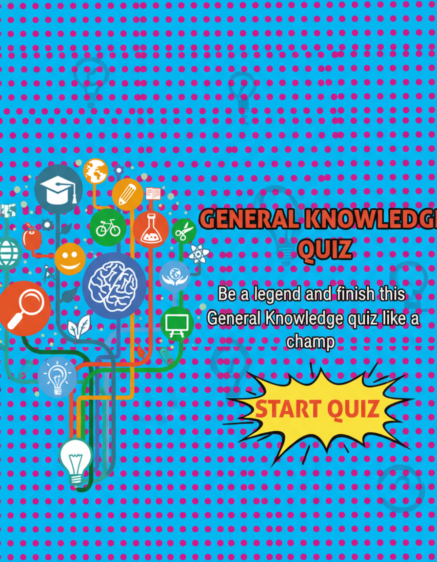 Be a legend and finish this general knowledge quiz like a champ